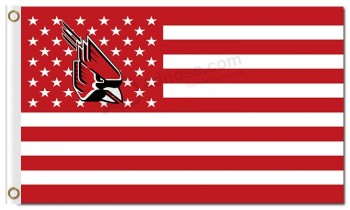 NCAA Ball State Cardinals 3'x5' polyester cheap sports flags NATIONAL