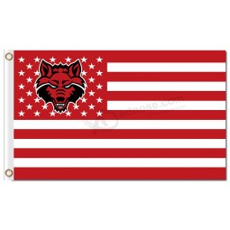 NCAA Arkansas State Red Wolves 3'x5' polyester team flags national