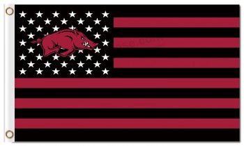 NCAA Arkansas Razorbacks 3'x5' polyester team flags national