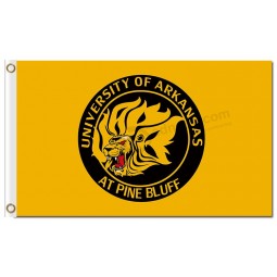 NCAA Arkansas Pine Bluff Golden Lions 3'x5' polyester flags logo in roll for cheap sports flags