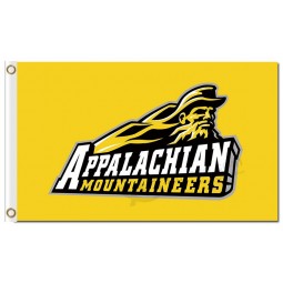 Ncaa appalachian state bergsteiger 3'x5 'polyester fahnen gelb für benutzerdefinierte team flags