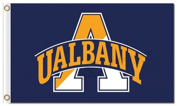 Customized high quality NCAA Albany Great Danes 3'x5' polyester flags UALBANY for custom team flags
