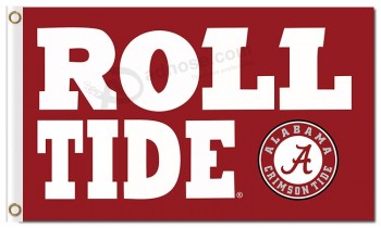 NCAA Alabama Crimson Tide 3'x5' polyester flags roll tide for sports team flags
