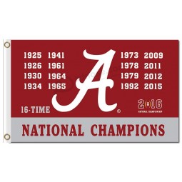 NCAA Alabama Crimson Tide 3'x5' polyester flags national champions  for sports team flags