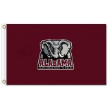 Wholesale customized top quality NCAA Alabama Crimson Tide 3'x5' polyester flags with your logo