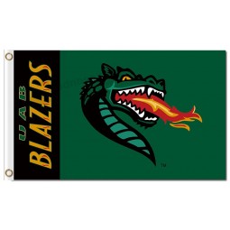 Wholesale customized top quality NCAA Alabama Birmingham Blazers 3'x5' polyester flags with high quality