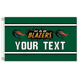 Wholesale customized top quality NCAA Alabama Birmingham Blazers 3'x5' polyester flags your text for sports team banners and flags