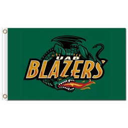 Wholesale customized top quality NCAA Alabama Birmingham Blazers 3'x5' polyester flags UAB blazers for sports team banners and flags