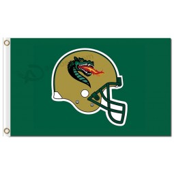 Wholesale customized top quality NCAA Alabama Birmingham Blazers 3'x5' polyester flags helmet for sports team banners and flags