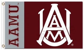 Wholesale customized high-end NCAA Alabama A&M Bulldogs 3'x5' polyester flags AAMU for sports team banners and flags