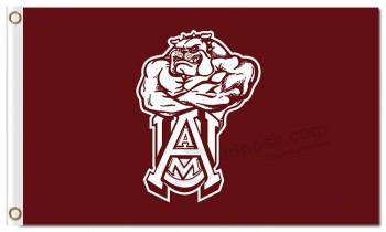 Wholesale customized top quality NCAA Alabama A&M Bulldogs 3'x5' polyester flags with your logo