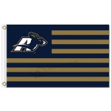 Wholesale customized top quality NCAA Akron Zips 3'x5' polyester flags stripes for sports flags and banners with your logo