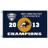 Wholesale customized top quality NCAA Akron Zips 3'x5' polyester flags for sports flags and banners