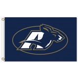 Wholesale customized top quality NCAA Akron Zips 3'x5' polyester flags logo for sports flags and banners with your logo