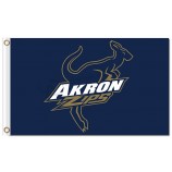 Wholesale customized top quality NCAA Akron Zips 3'x5' polyester flags for sports flags and banners with your logo