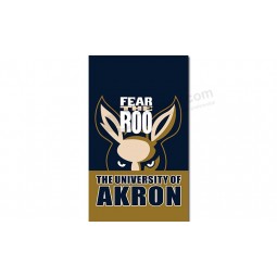 Wholesale customized top quality NCAA Akron Zips 3'x5' polyester flags with your logo