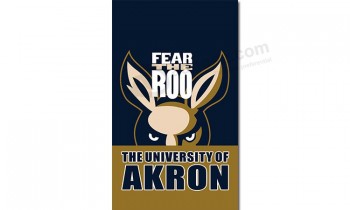 Wholesale customized top quality NCAA Akron Zips 3'x5' polyester flags with your logo