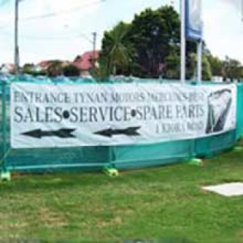 Fabriek aangepaste big size mesh banner buiten banners