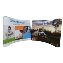 Aluminium pop-up banner achtergrond display wandhouder