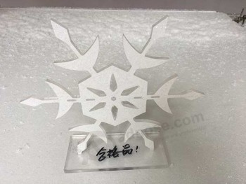 custom design acrylic christmas snow die cut