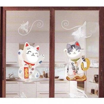 Fabbrica dell'autoadesivo della porta di vetro del fumetto della decorazione della cucina