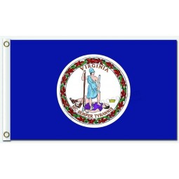 Banderas de estado por mayor, territorio y ciudad de banderas de poliéster de virginia 3'x5 'a la medida