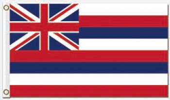 批发定制国家，领土和城市旗帜夏威夷3'x5'涤纶旗