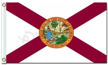批发定制国家，领土和城市旗帜？佛罗里达3'x5'涤纶旗