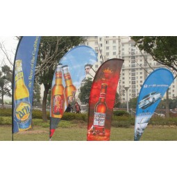 Banderas de swooper de la venta directa de fábrica para el logotipo de encargo