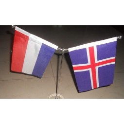 Wholesale custom table top flags for cheap price