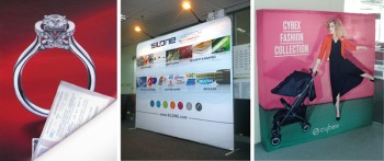 Custom commercial advertising warp knitting cloth banner with high quality