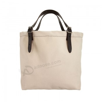 La bolsa de asas personalizada de la lona del algodón, bolso de la lona de la promoción del bolso del algodón