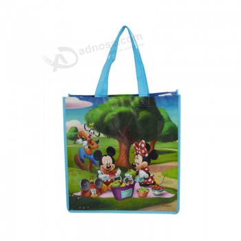 Foldable Laminated Tote Recyclable Nonwoven Shopping Bag