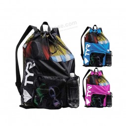 Best Promotional nylon mesh drawing backpack drawstring mesh bag