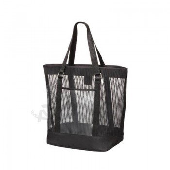 Hot Selling Black Mesh Shoulder Bag for Shopping