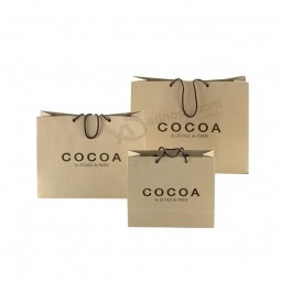 Bolsa de papel impresa personalizada para la tienda de ropa, bolsos de papel personalizados para llevar
