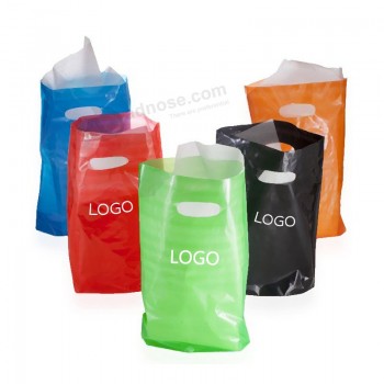 дешевая печать рекламы пользовательских ldpe/Hdpe черные пластиковые пакеты