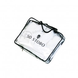 Waterproof Transparent PVC Shopping Bag with Handles 