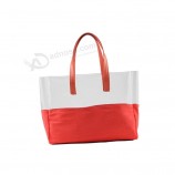 Pvc trasparente impermeabile con manico shopping bag in pvc
