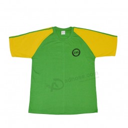 Camisetas de manga corta de cuello redondo camiseta de algodón de alta calidad de precio barato de la camiseta en blanco