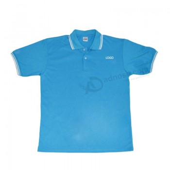 100%Baumwoll-Designer Tshir Polo-Hemd mit Siebdruck