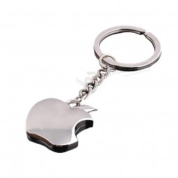 Fashion Apple Shaped Metal Keychain with Custom logo