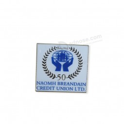 Promotional customized label pin personalize square badge