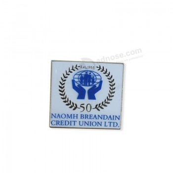 Promotional customized label pin personalize square badge