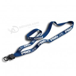 Plastic Ring High Quality Safety Silkprint Cotton Lanyard Made in China