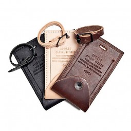  2017 New Products Cheap Factory Price Custom Leather Luggage Tag 