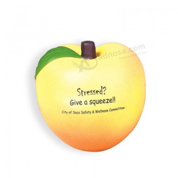 2017 Whole Sale High Quality Customized PU Peach Stress Ball
