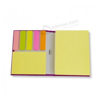 NotAs AdhesivAs de bolsillo promocionAles con mArkAnsAscAdor de libro de colores bloc de notAs pegAjoso notA de mensAje pequeño