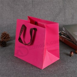 custom logo printed shopping bag gift paper bag with handle