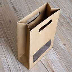 Hot Sale Brown Kraft Paper Handle Gift Bags Factory